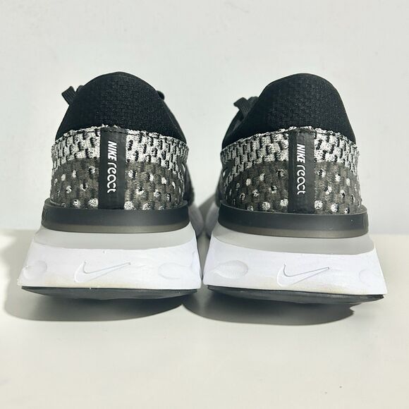 Nike React Infinity Run Flyknit 3 “Black Grey Fog” Men’s Size 11 Running Shoes - Picture 5 of 10